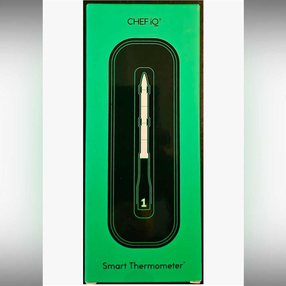 CHEF iQ Smart Thermometer - Hub & Ultra Thin 1 Probe - Black